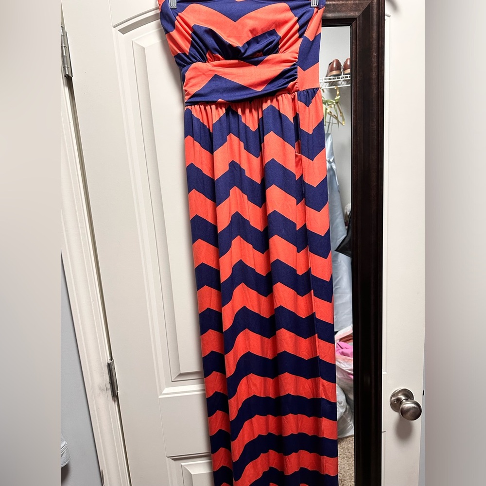 Honey and Rosie Chevron Maxi Dress